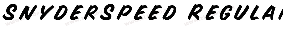 SnyderSpeed Regular字体转换